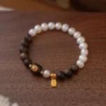2025 New Model Pearl & Agarwood Bracelet - Image 6