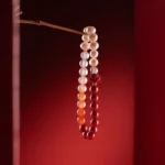 Agate & Pearl Bracelet With Cinnabar Red Lotu - Image 8