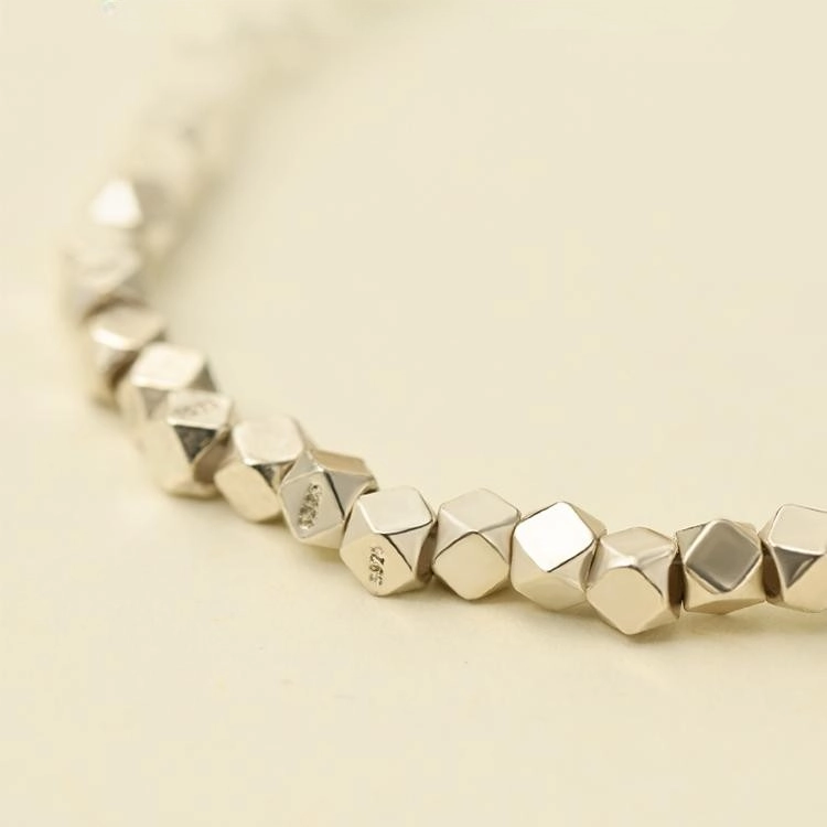 Exquisite silver bracelet-1 (6) Exquisite silver bracelet with Hotan jade bead - Image 6