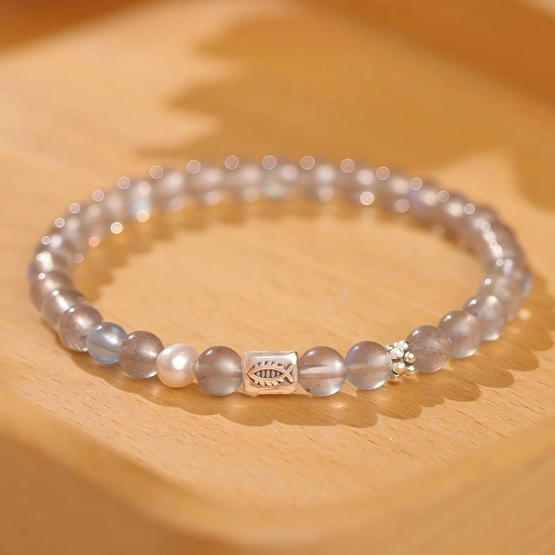 Natural Moonstone Bracelet (6) moonstone bracelet