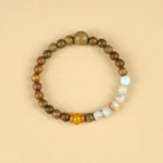 Natural Verawood Bracelet With Shoushan Stone - Image 4