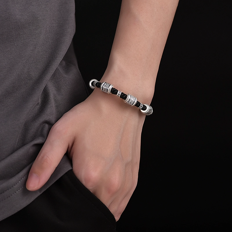 Silver bracelet luck (3) Silver bracelet intended for luck with Gifts for Men - Image 2