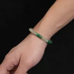 African Green Jade Bracelet（6mm） - Image 3