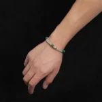 African Green Jade Bracelet（6mm） - Image 4