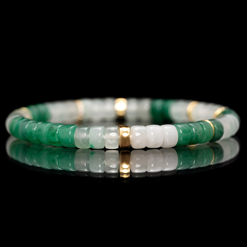 African-Green-Jade-Bracelet.webp African Green Jade Bracelet(6mm) - Image 1