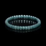 Blueish Green Jadeite Jade Bracelet（6mm） - Image 2