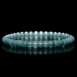 Blueish Green Jadeite Jade Bracelet（6mm）