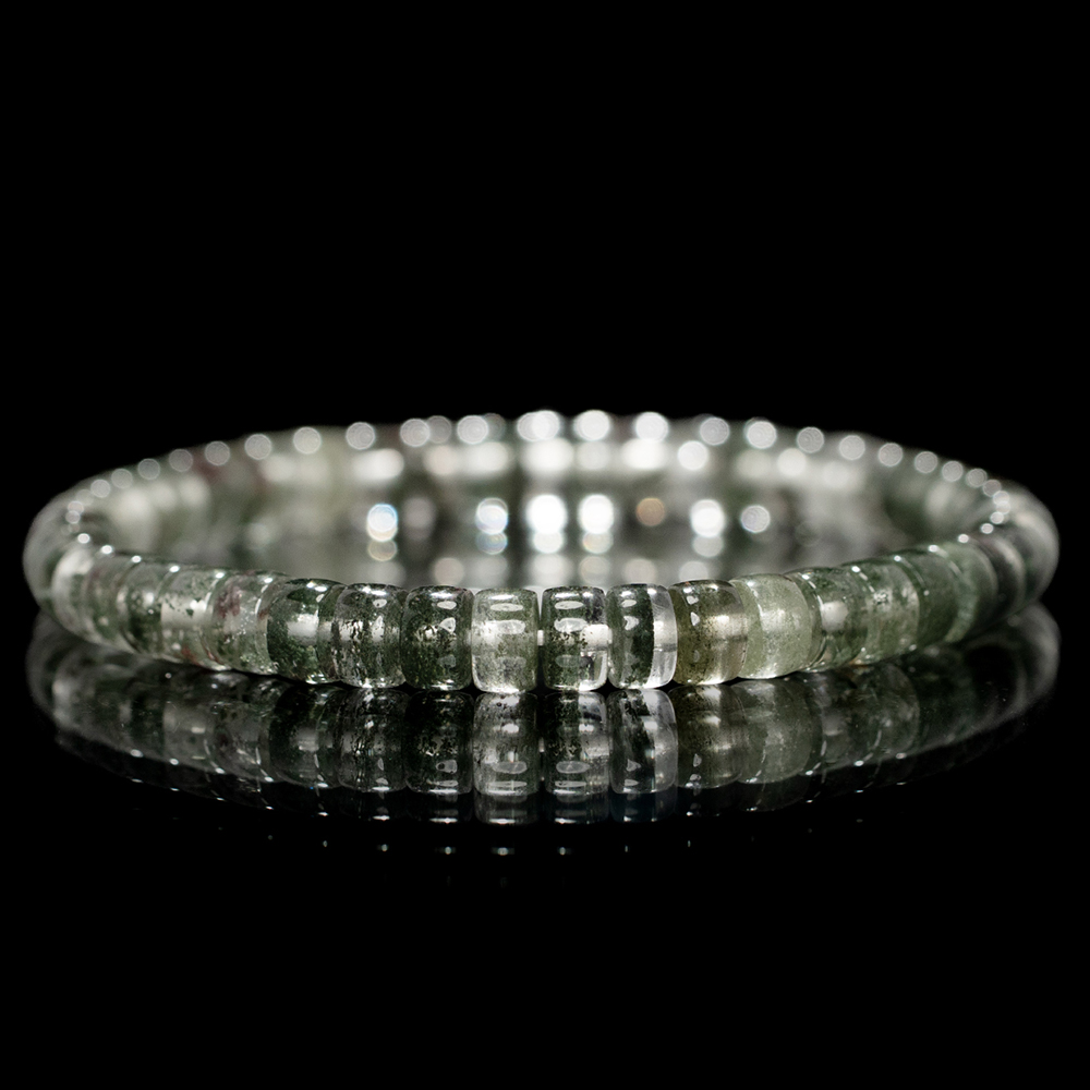 Green-Phantom-Quartz-Bracelet.webp Green Phantom Quartz Bracelet(6mm) - Image 1