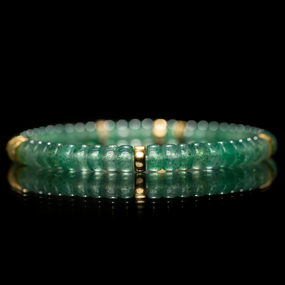 Green-Strawberry-Quartz-Bracelet.webp Green Strawberry Quartz Bracelet(6mm) - Image 1