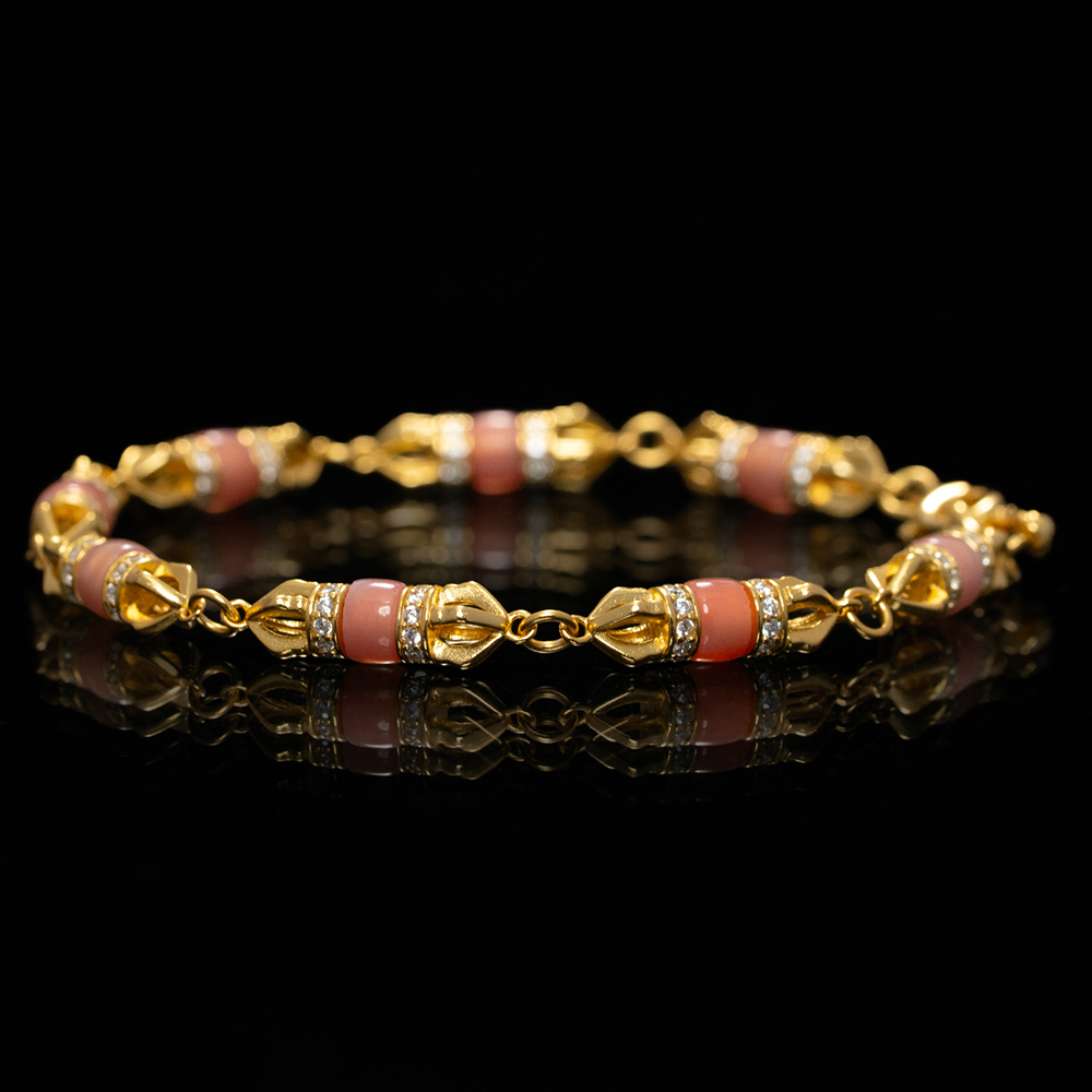 Pink-Opal-Bracelet.webp Pink Opal Bracelet(6mm) - Image 1