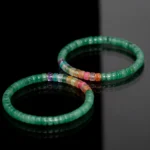 Rainbow African Green Jade Bracelet（6mm） - Image 5
