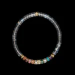 Rainbow Seven Chakra Moonstone Bracelet（5mm） - Image 9