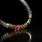 Rainbow Seven Chakra Moonstone Bracelet（5mm） - Image 3