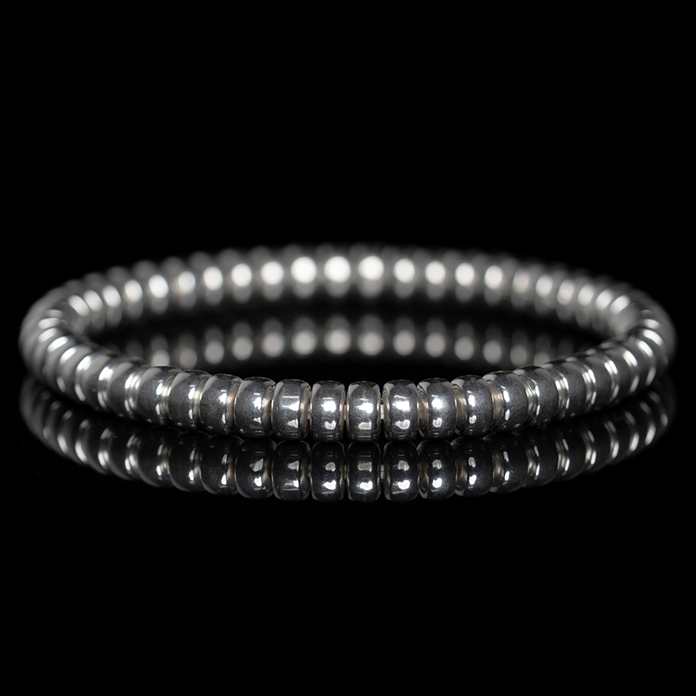 Silver-Bead-Bracelet-Ⅰ.webp Silver Bead Bracelet Ⅱ(6mm) - Image 1
