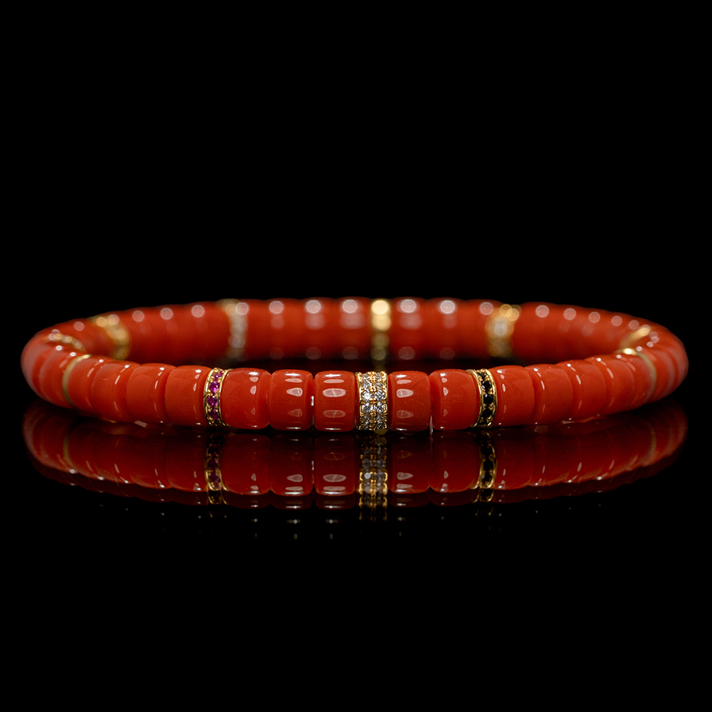 South-Red-Agate-Bracelet.webp South Red Agate Bracelet(5.5mm) - Image 1