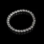 Twist Silver Bead Bracelet（7mm） - Image 5