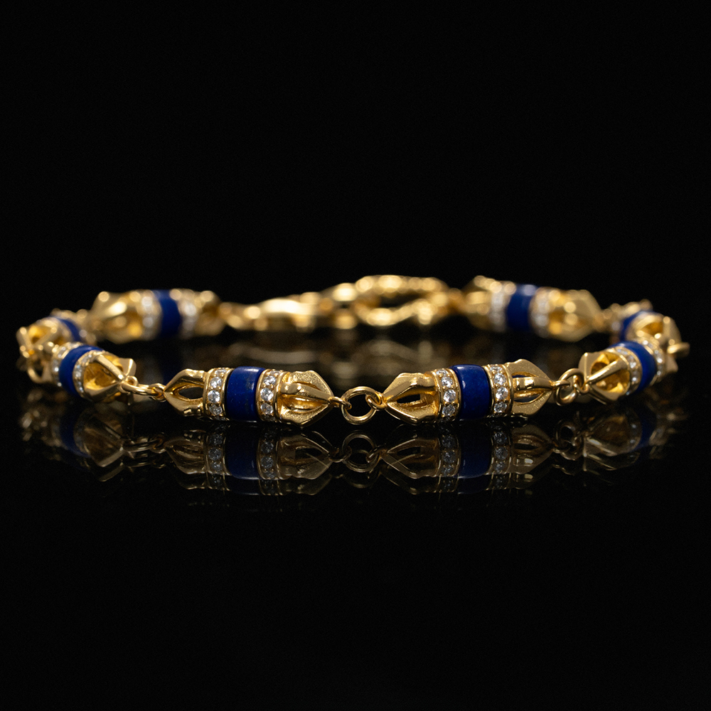 Vajra-Lapis-Lazuli-Bracelet.webp Vajra Lapis Lazuli Bracelet - Image 1