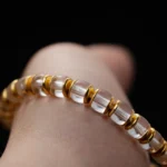 White Crystal Bracelet（6mm） - Image 2