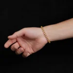 White Crystal Bracelet（6mm） - Image 3