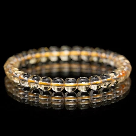 Yellow Azeztulite Bracelet（7mm）
